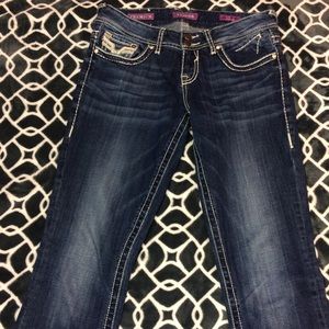 🍭🍑🌶LIKE NEW!! Vigoss embellished & bling jeans!